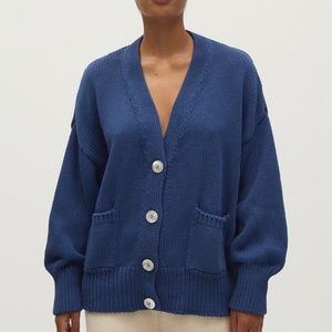Babaa Cardigan No16 in Deep Water, one size